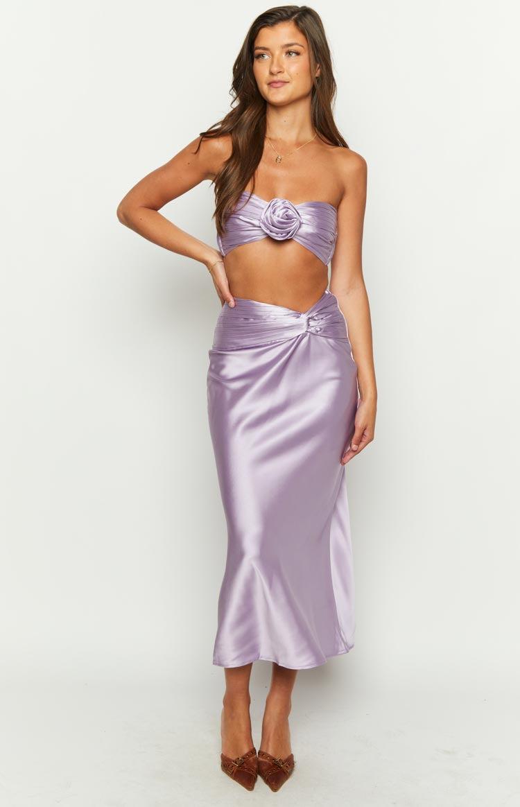 Kaylea Lilac Maxi Skirt Product Image