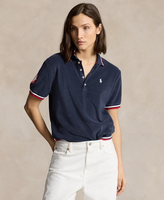 Women's Team USA Terry Polo Shirt Product Image