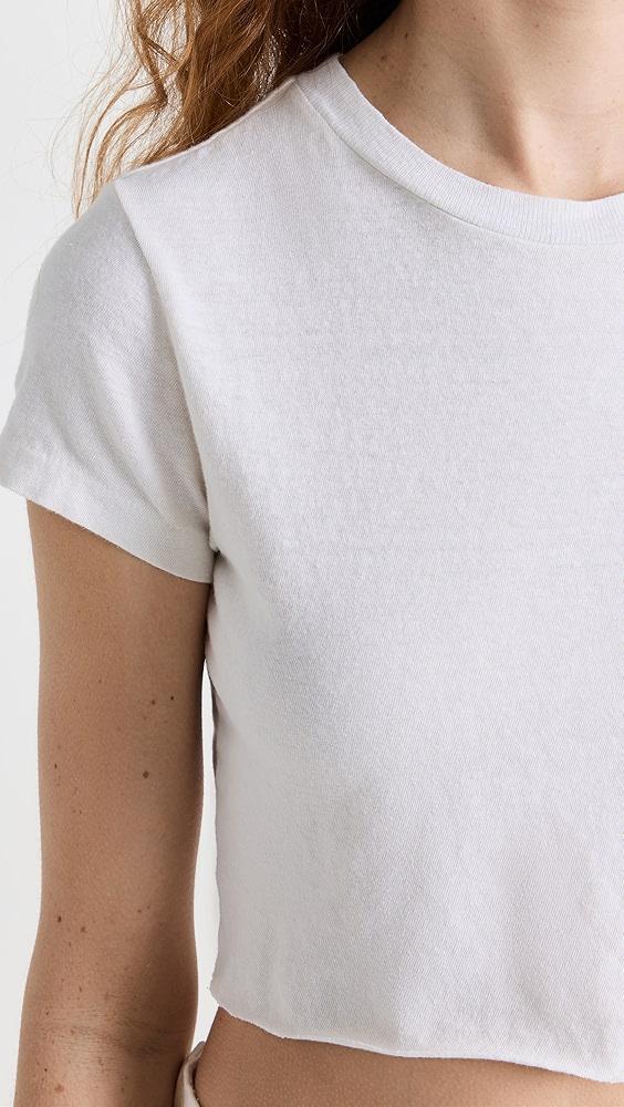 RE/DONE Cropped 60s Slim Tee | Shopbop Product Image