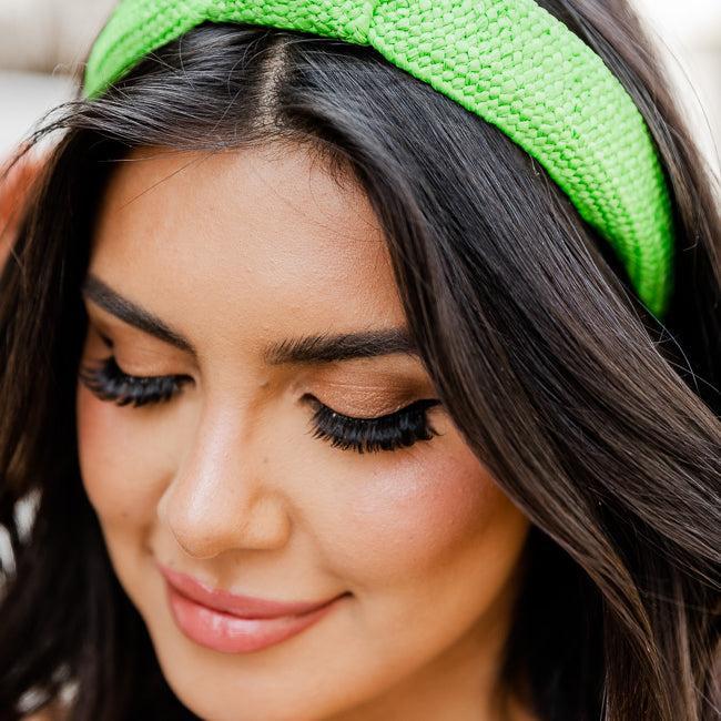 Much Needed Green Woven Knotted Headband Product Image