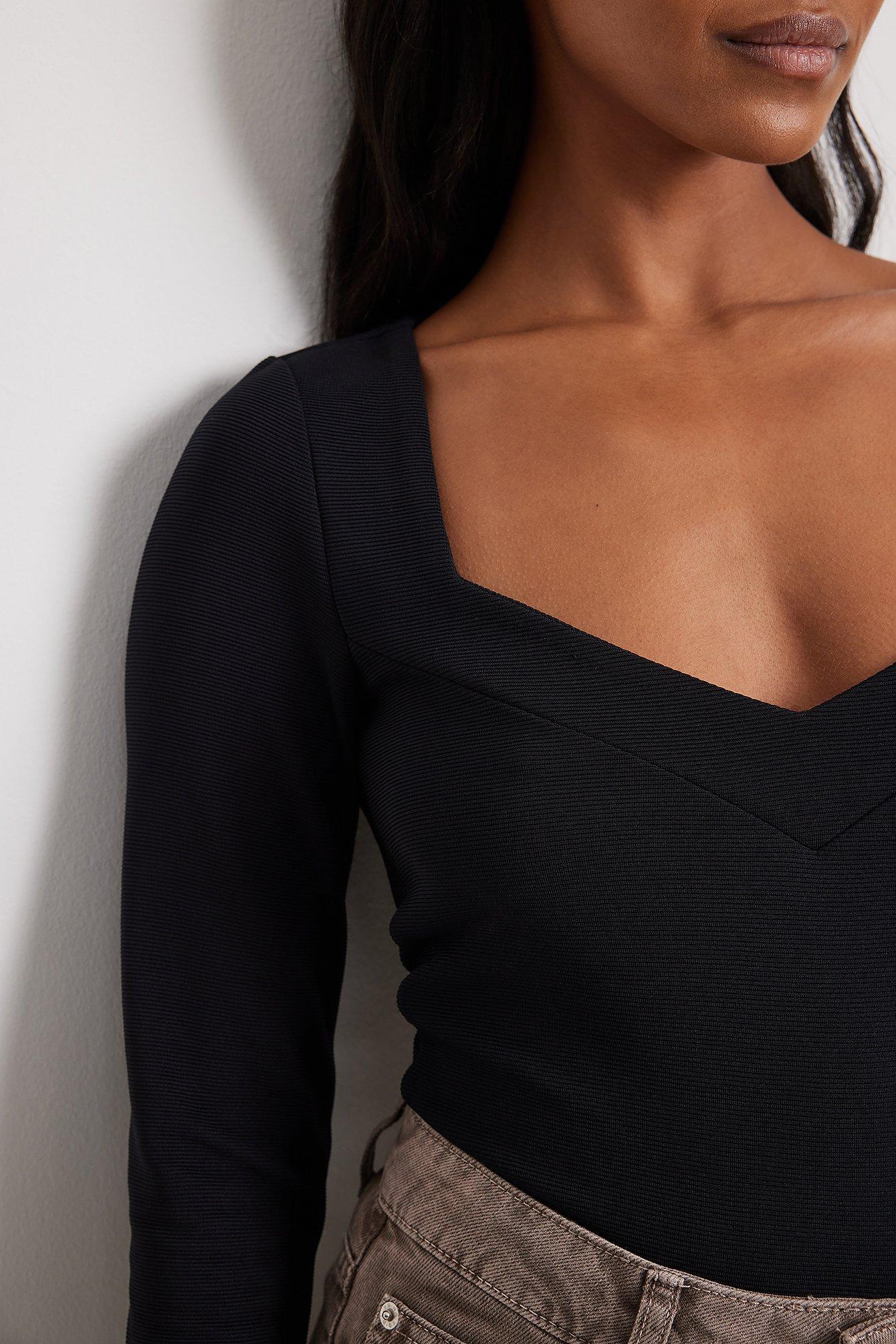 Long Sleeve Neckline Detail Top product image