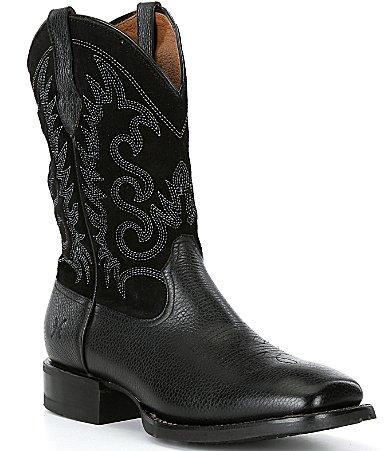 Frye Mens Hauser Deco Stitch Tumbled Leather Western Boots Product Image