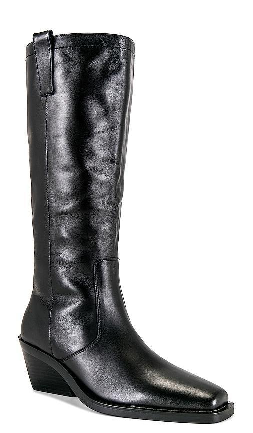 Tony Bianco Kastro Boot in Black Como - Black. Size 9 (also in 10, 5, 5.5, 6, 6.5, 7, 7.5, 8.5, 9.5). Product Image