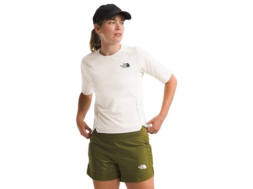 The North Face Summer LT UPF Short Sleeve Dune/Gravel) Women's Clothing Product Image