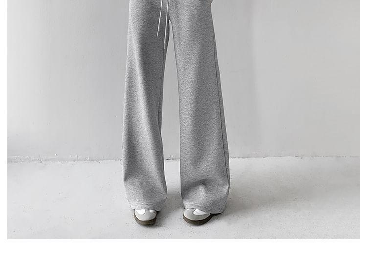 Fleece-Lined Loose Sweatpants in 5 Colors Product Image