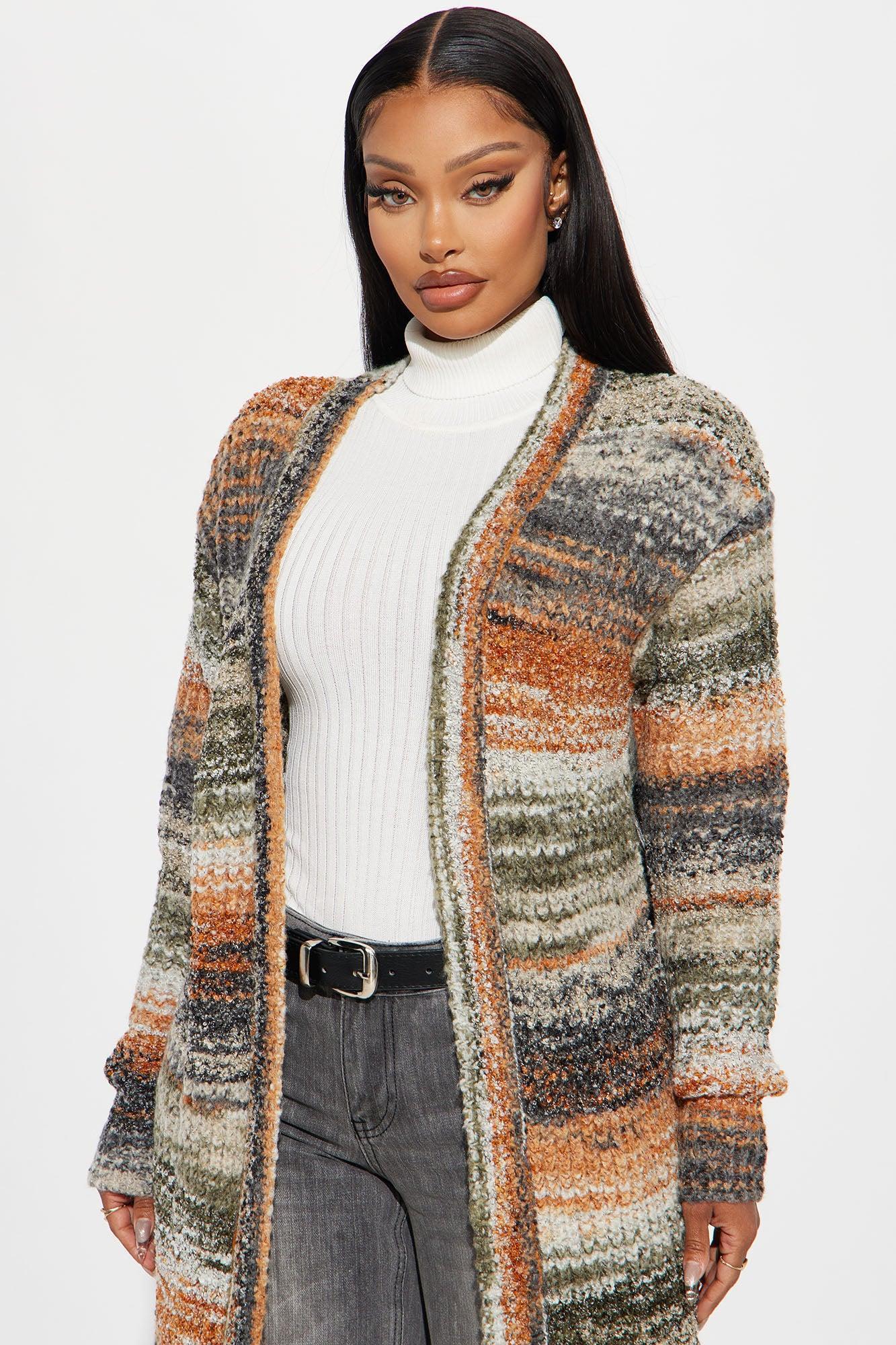 Autumn Leaves Cardigan - Multi Color Product Image