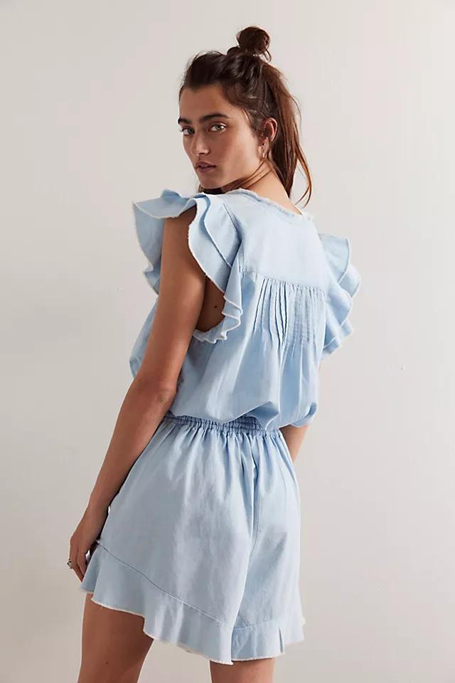 FP One Naya Chambray Romper Product Image