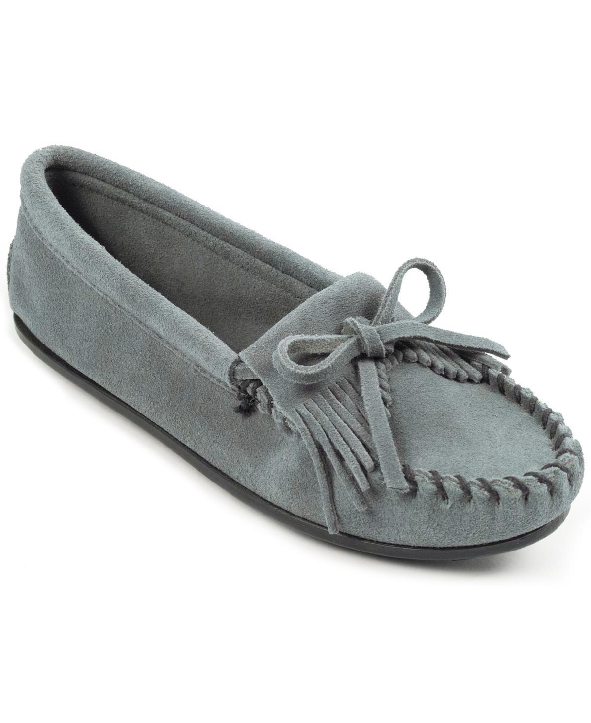 Minnetonka Kilty Suede Moc Suede) Women's Moccasin Shoes Product Image