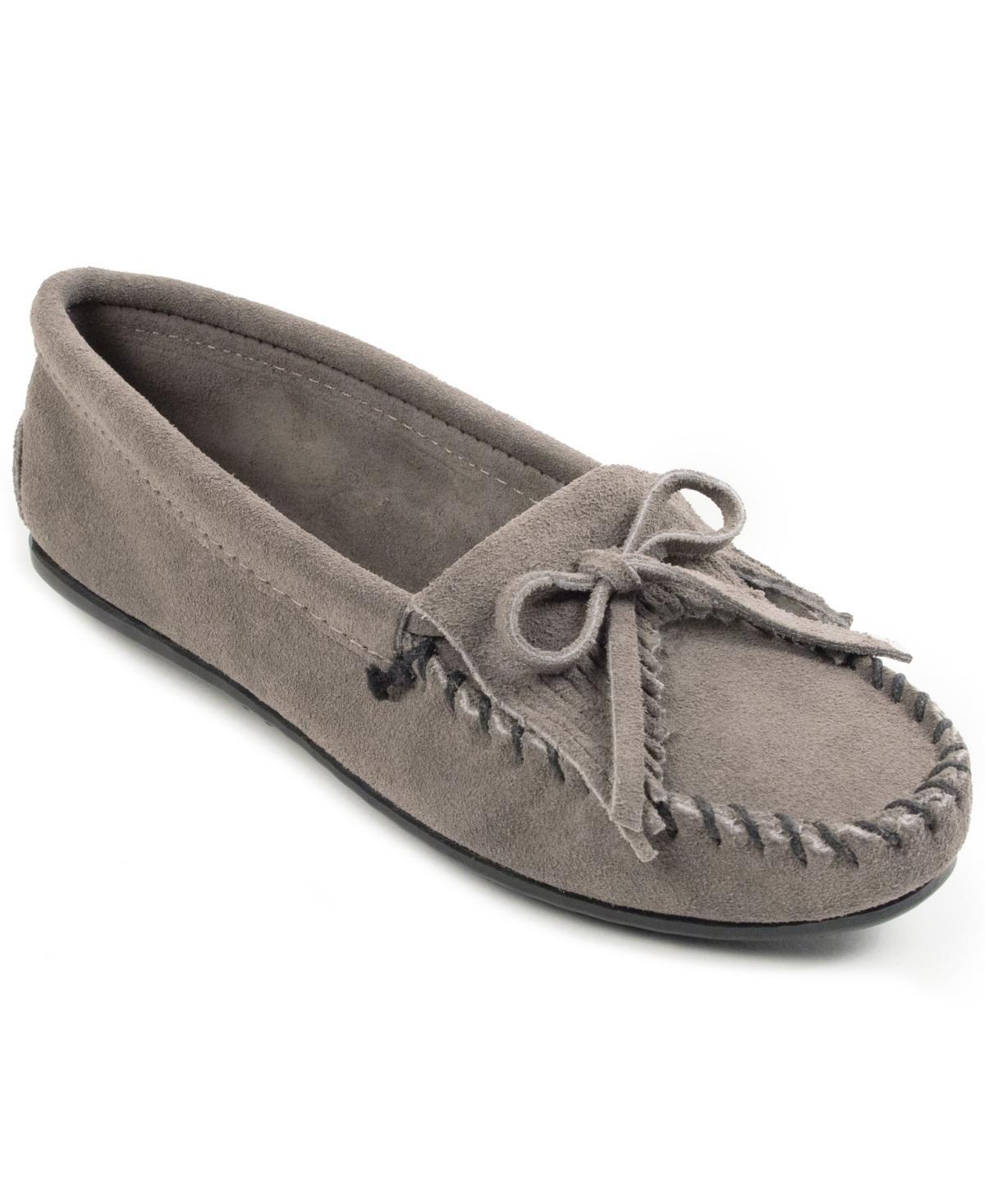 Minnetonka Kilty Suede Moc Suede) Women's Moccasin Shoes Product Image