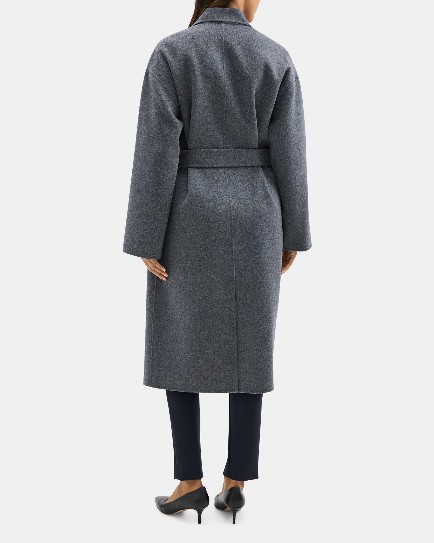 Robe Coat in Double-Face Wool-Cashmere Product Image