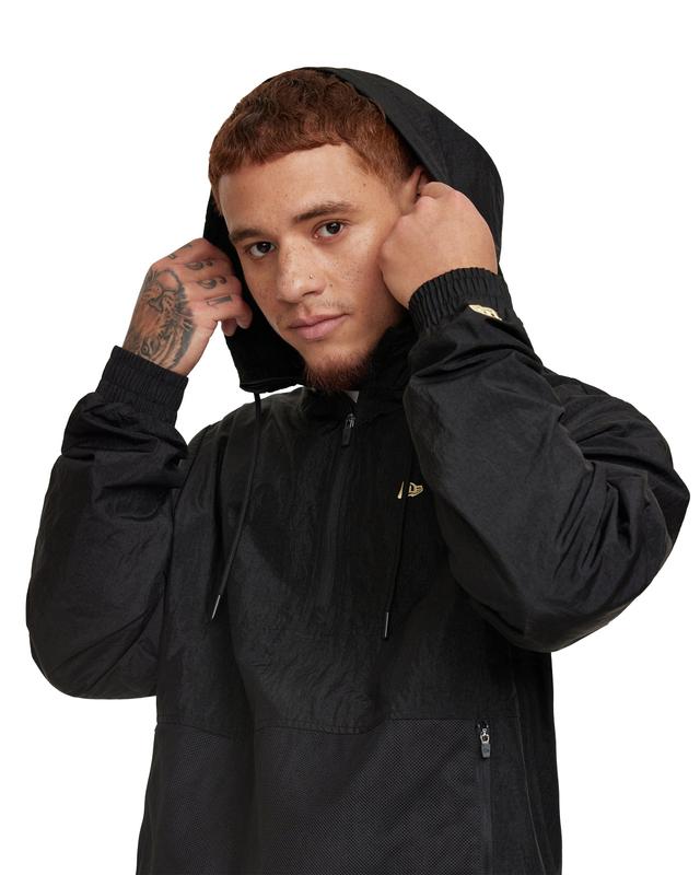 New Era Cap Essential Black Windbreaker Male Product Image