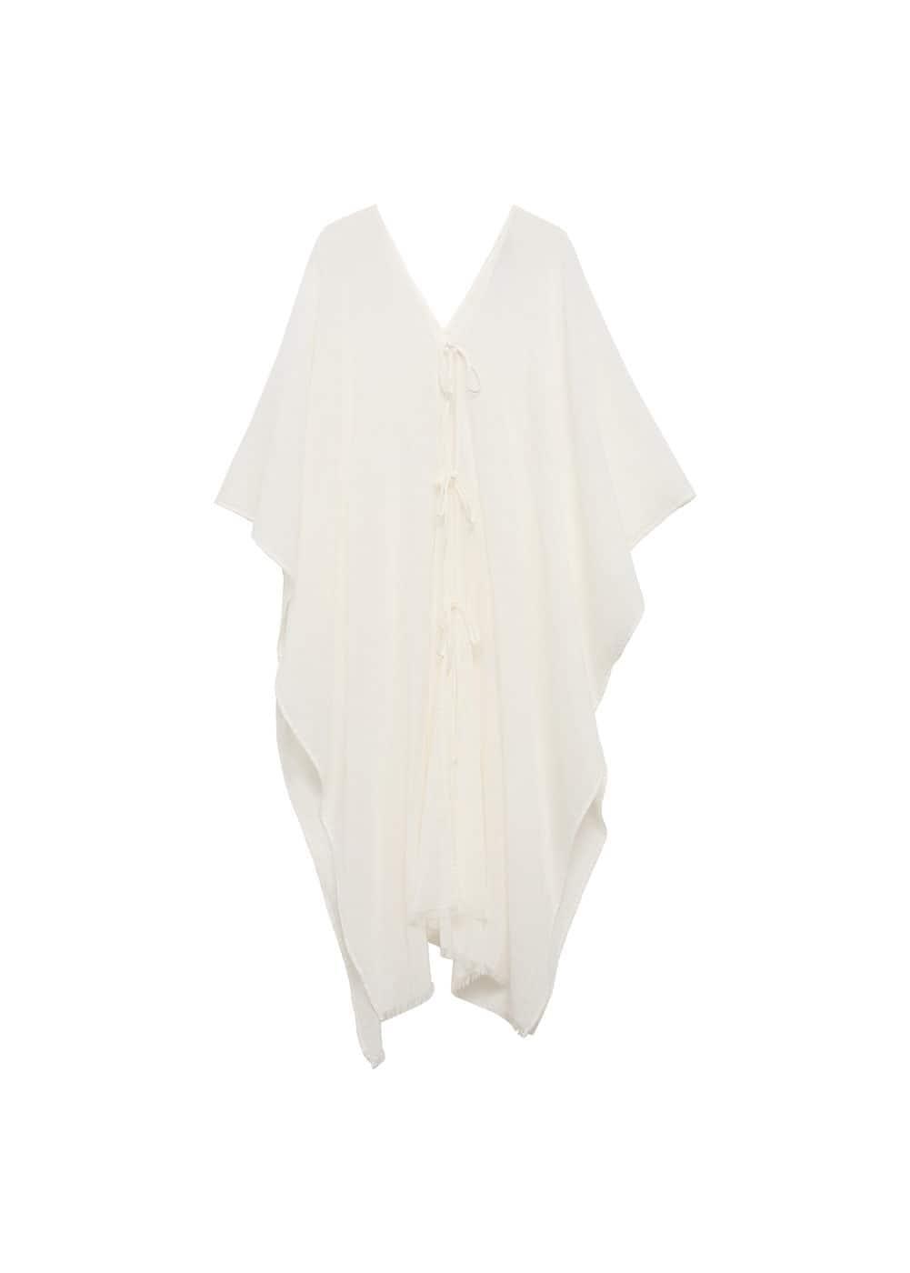 MANGO - Semitransparent kaftan with bows - One size - Women Product Image