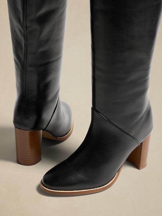 Leather Tall Shaft Boot Product Image