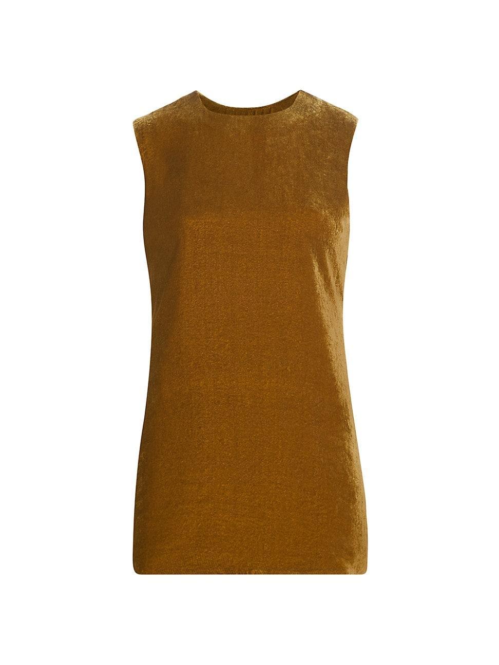 Womens Velvet Longline Top Product Image