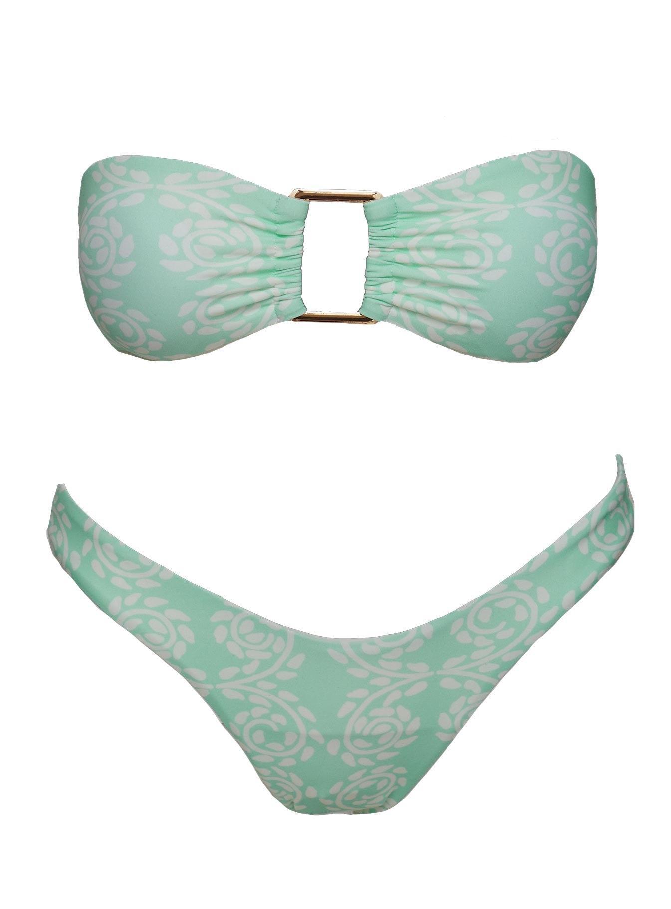 Calbira Cheeky Bikini Bottoms Mint Swirl Product Image