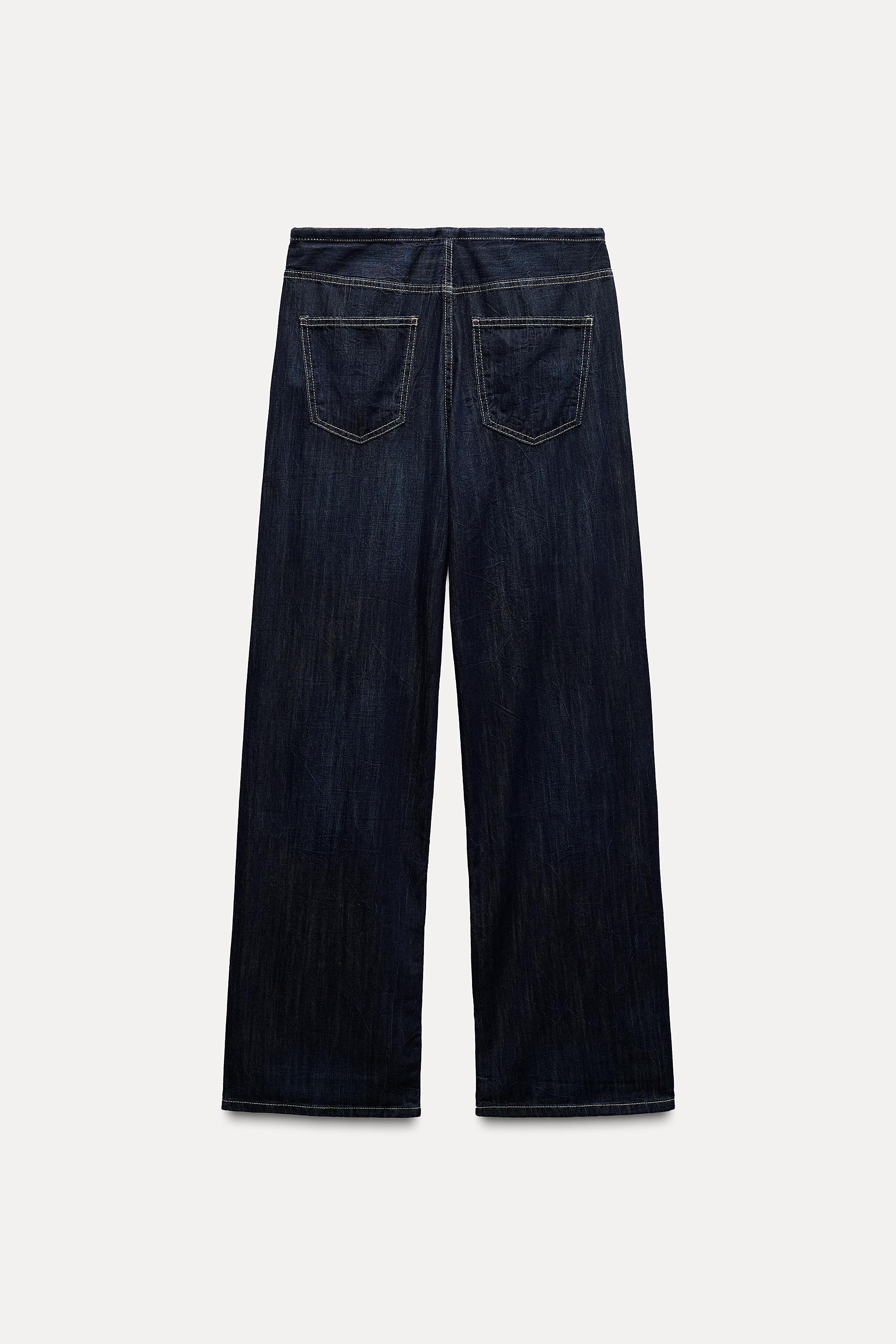 TRF DENIM TIED PANTS Product Image