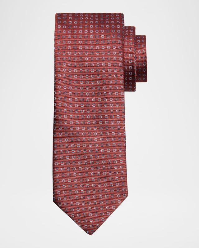 Men's Oval Patterned Tie Product Image