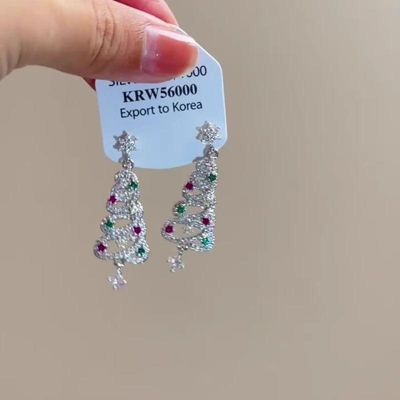 Christmas Tree Drop Earring Product Image