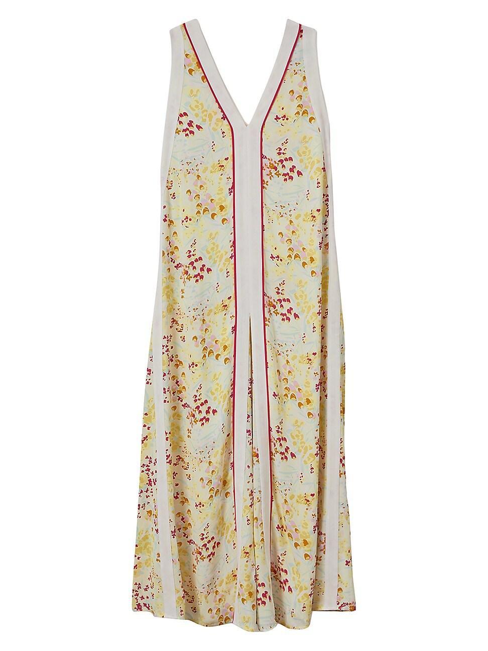 Womens Eliza Floral V-Neck Maxi Dress Product Image