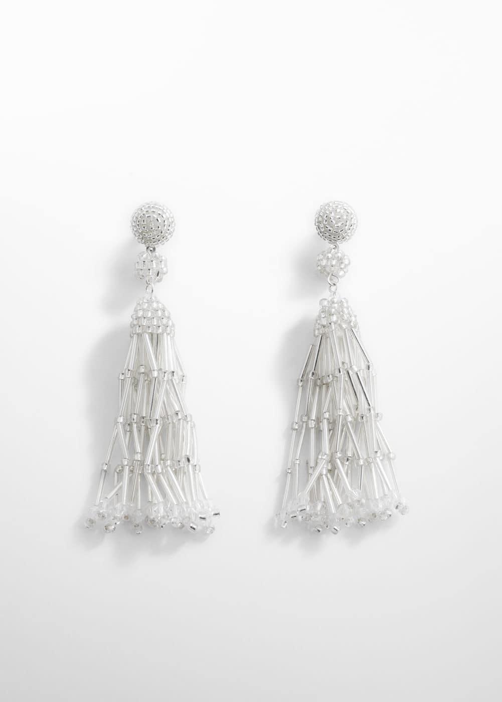 MANGO - Long crystal earrings - One size - Women Product Image