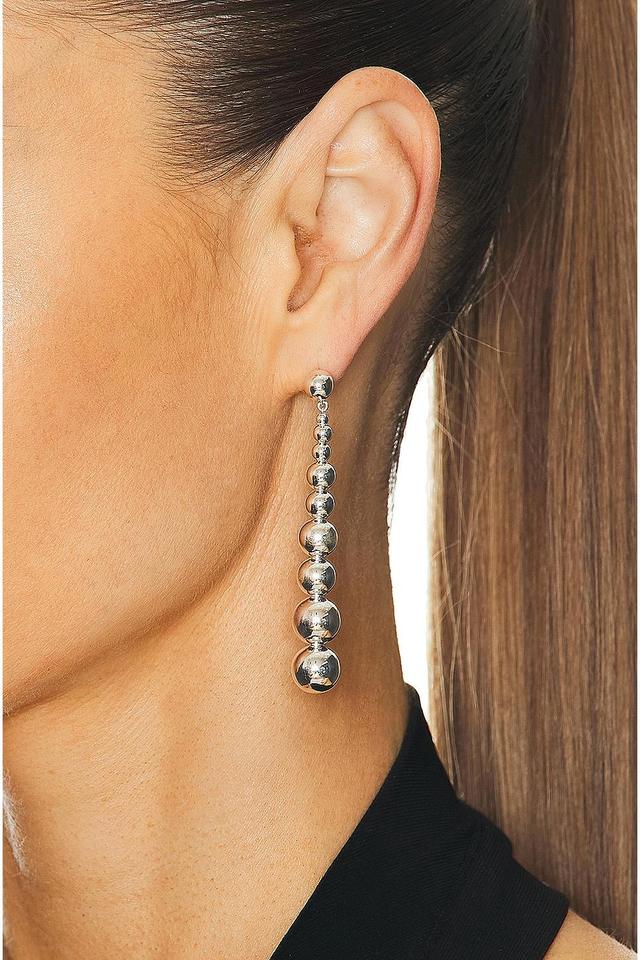 Lie Studio The Josephine Earring in Metallic Silver Product Image