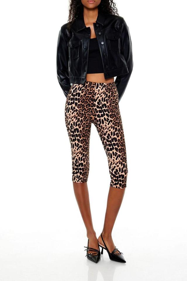 Leopard Print Capri Leggings | Forever 21 Product Image