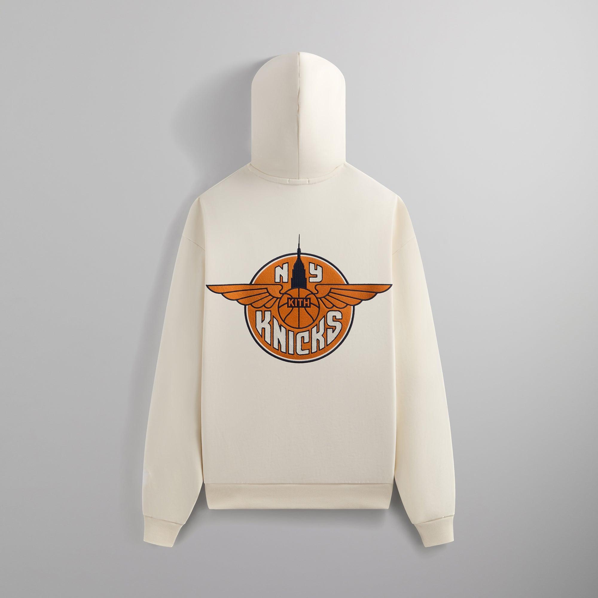 Kith for the New York Knicks Wingman Vintage Nelson Hoodie - Sandrift Male Product Image