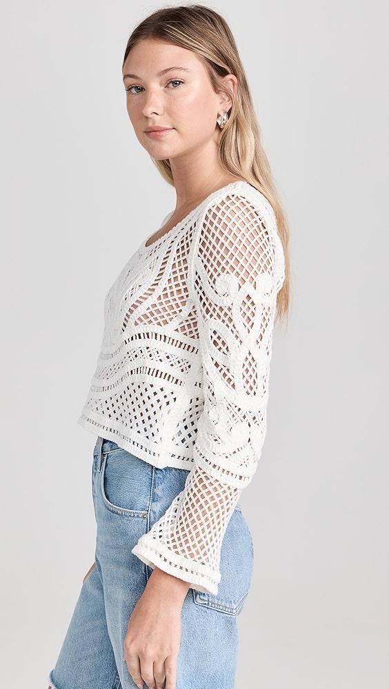 Line & Dot Krista Crochet Top | Shopbop Product Image