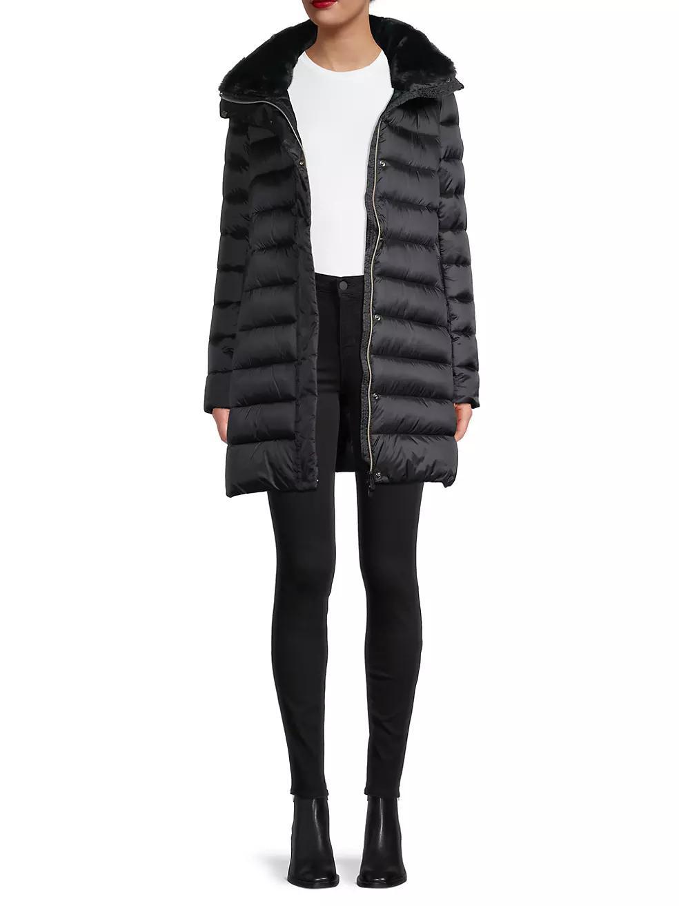 Dalea Faux-Fur Collar Puffer Coat Product Image