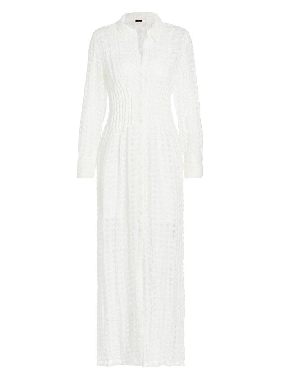 Cult Gaia Pernille Long Sleeve Dress White. (also in L, M, XS). Product Image