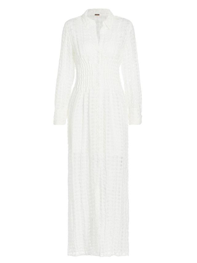 Cult Gaia Pernille Long Sleeve Dress White. (also in L, M, XS). Product Image