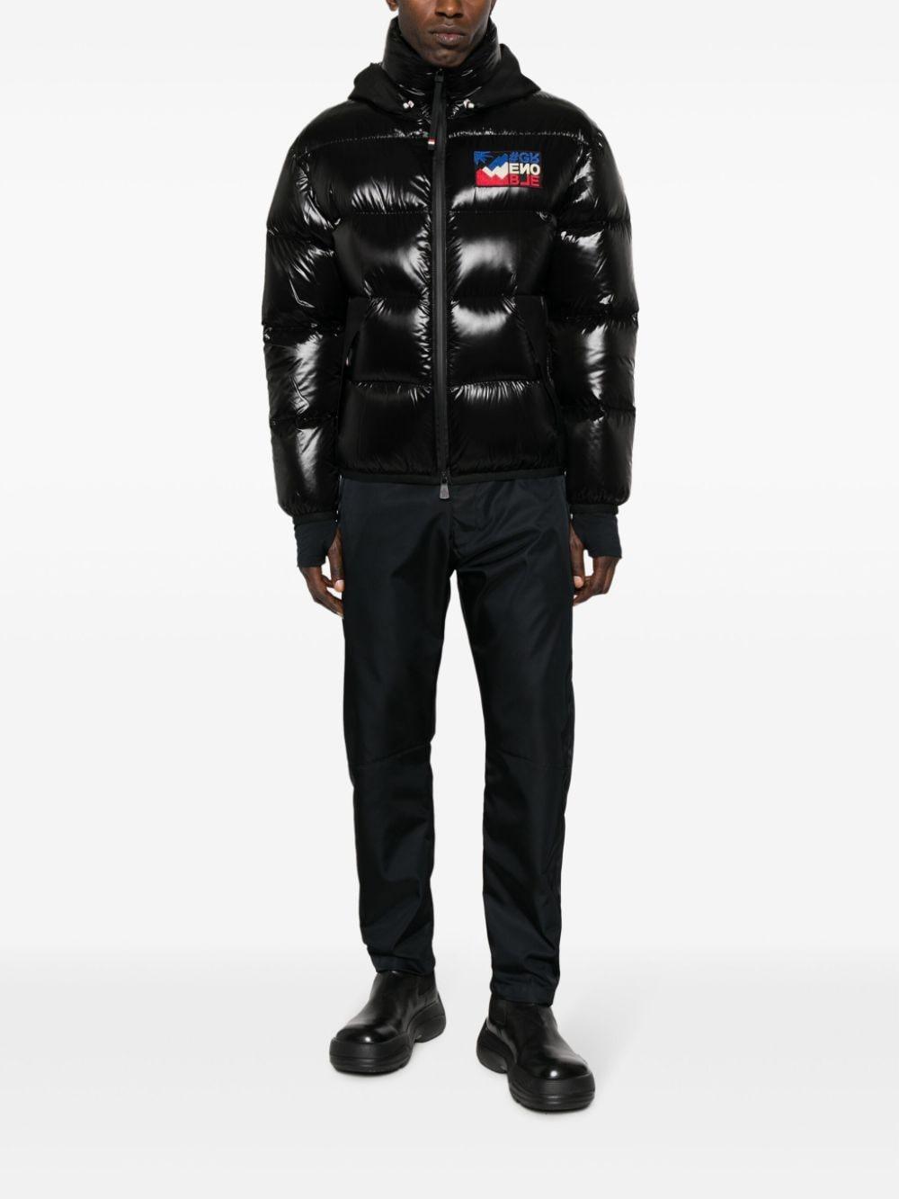 Grenoble Logo Patch Padded Down Jacket In Black Product Image