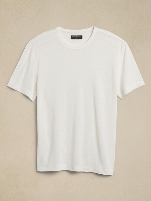 Linen-Blend T-Shirt Product Image