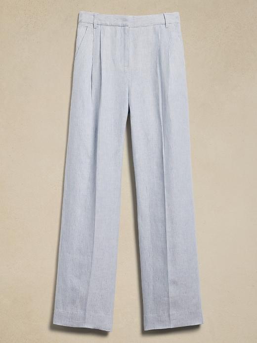 High-Rise Relaxed Linen Pant Product Image