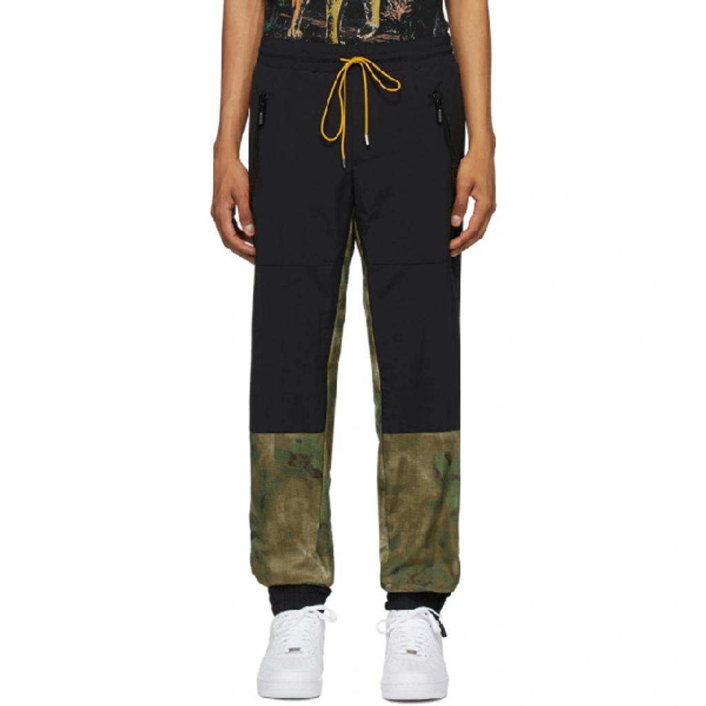 Camouflage Print Track Trousers In Black Product Image