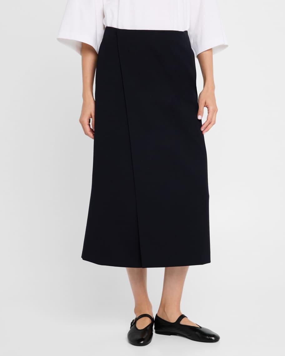 Kavi Virgin Wool Wrap Skirt  Product Image