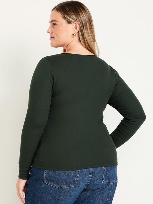 Twist-Front Ribbed Top Product Image