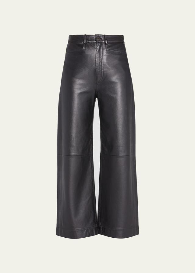 Proenza Schouler White Label Leather Culotte Pants Product Image