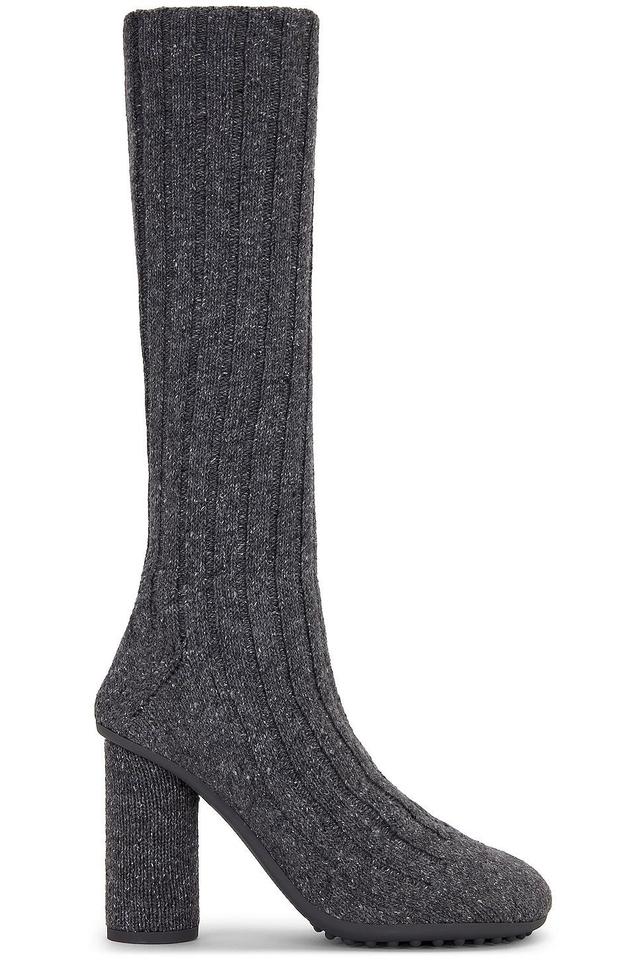 Bottega Veneta Atomic Wool Sock Boot in Anthracite - Dark Green. Size 38 (also in 35, 39). Product Image