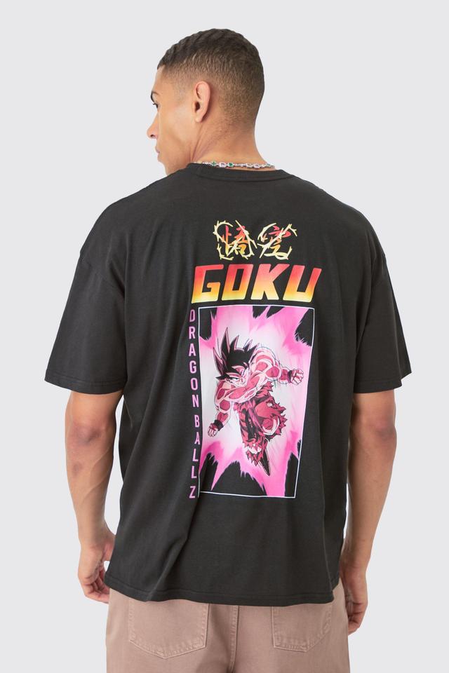 Loose Dragon Ball Z Anime License T-shirt | boohooMAN USA Product Image