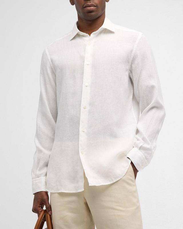 Mens Linen Sport Shirt Product Image