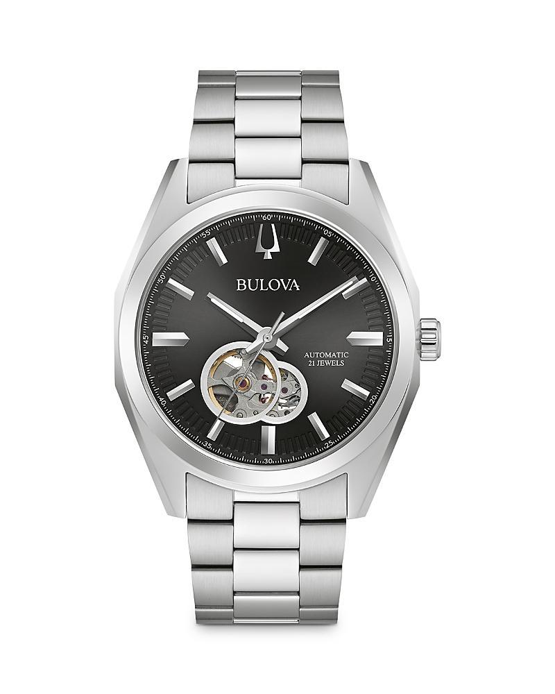 Bulova Mens Surveyor Classic Automatic Stainless Steel Bracelet Watch Product Image