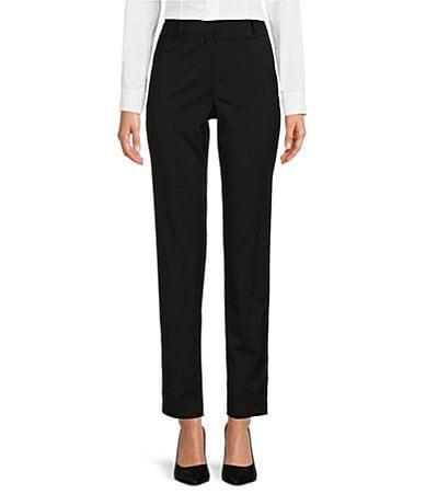 Womens Cropped Regular-Fit Trousers In Wool Product Image