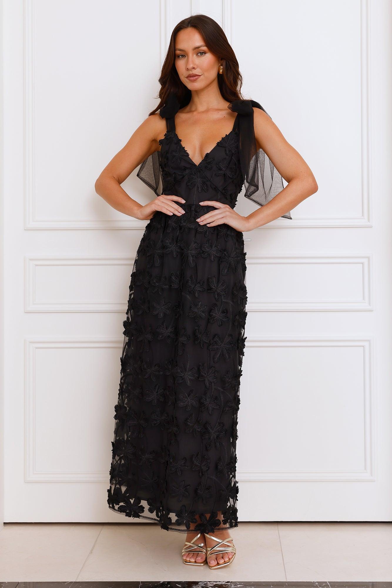 Distinguished Maxi Dress Black Product Image