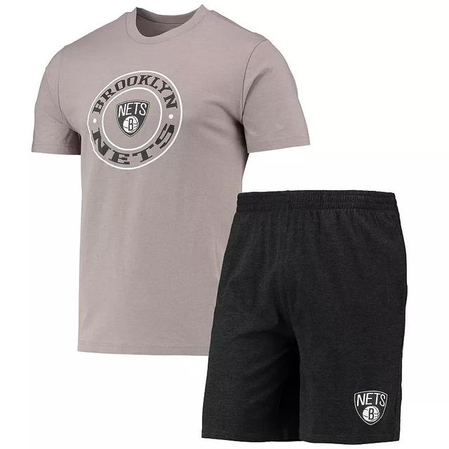 Mens Concepts Sport /Gray Brooklyn Nets T-Shirt & Shorts Sleep Set Product Image