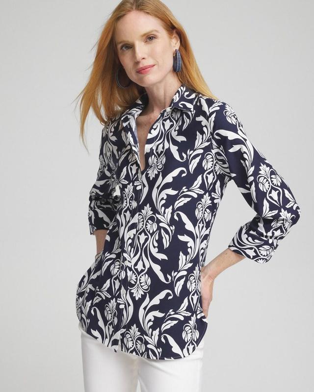 Women's No Iron Stretch Swirl Shirt Product Image