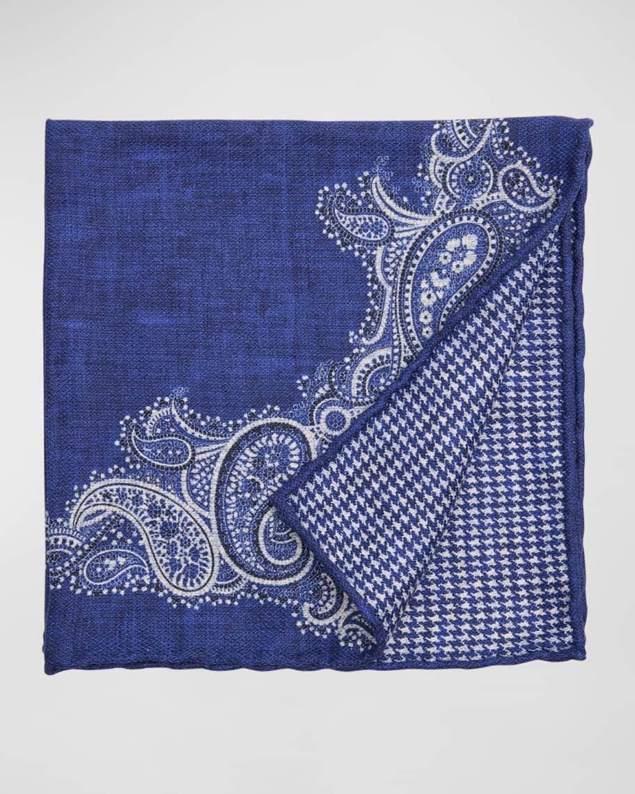 Men's Silk Double-Faced Pocket Square Product Image