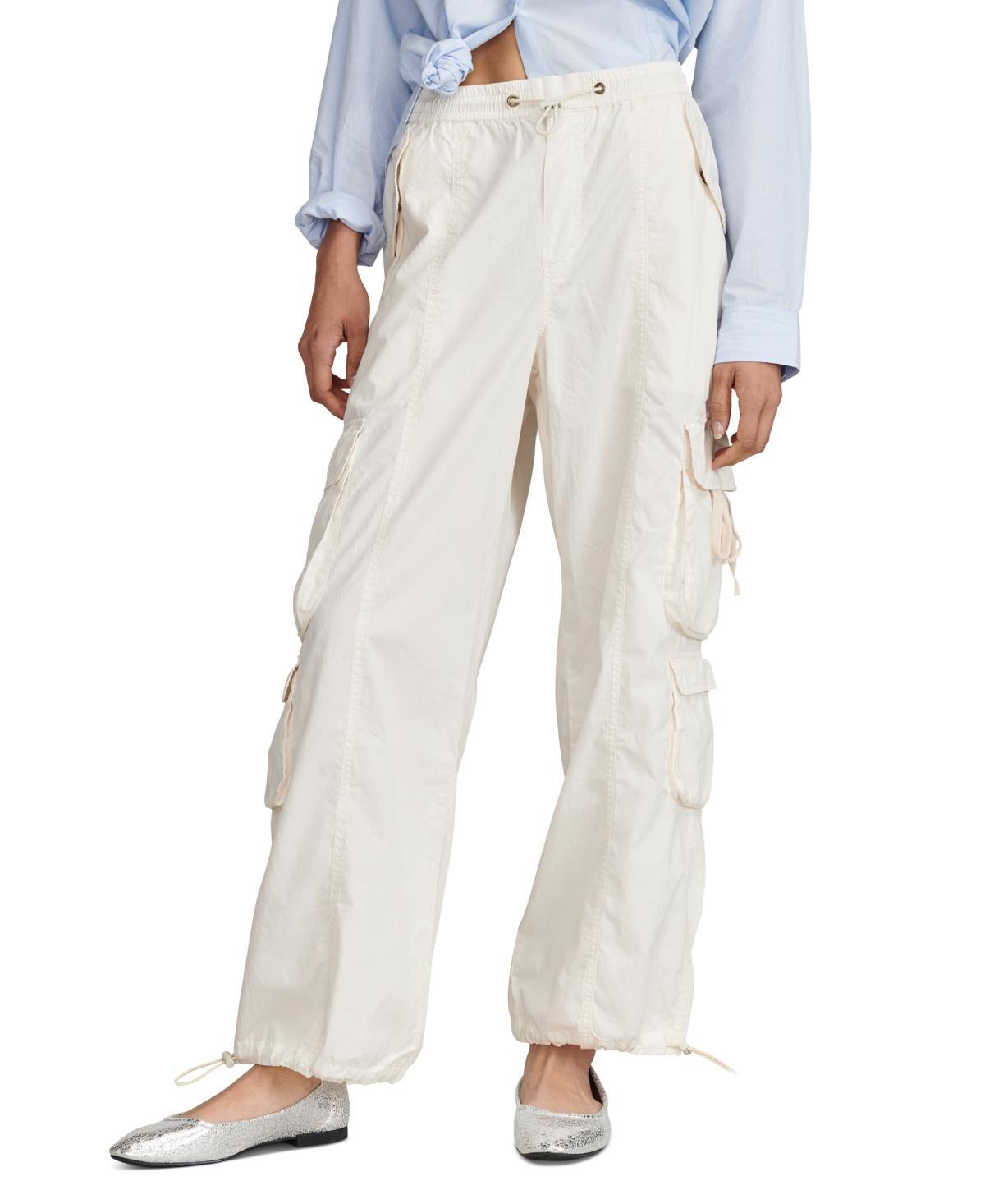 Lucky Brand Womens Exaggerated Cargo Flight Drawcord-Waist Pants Product Image