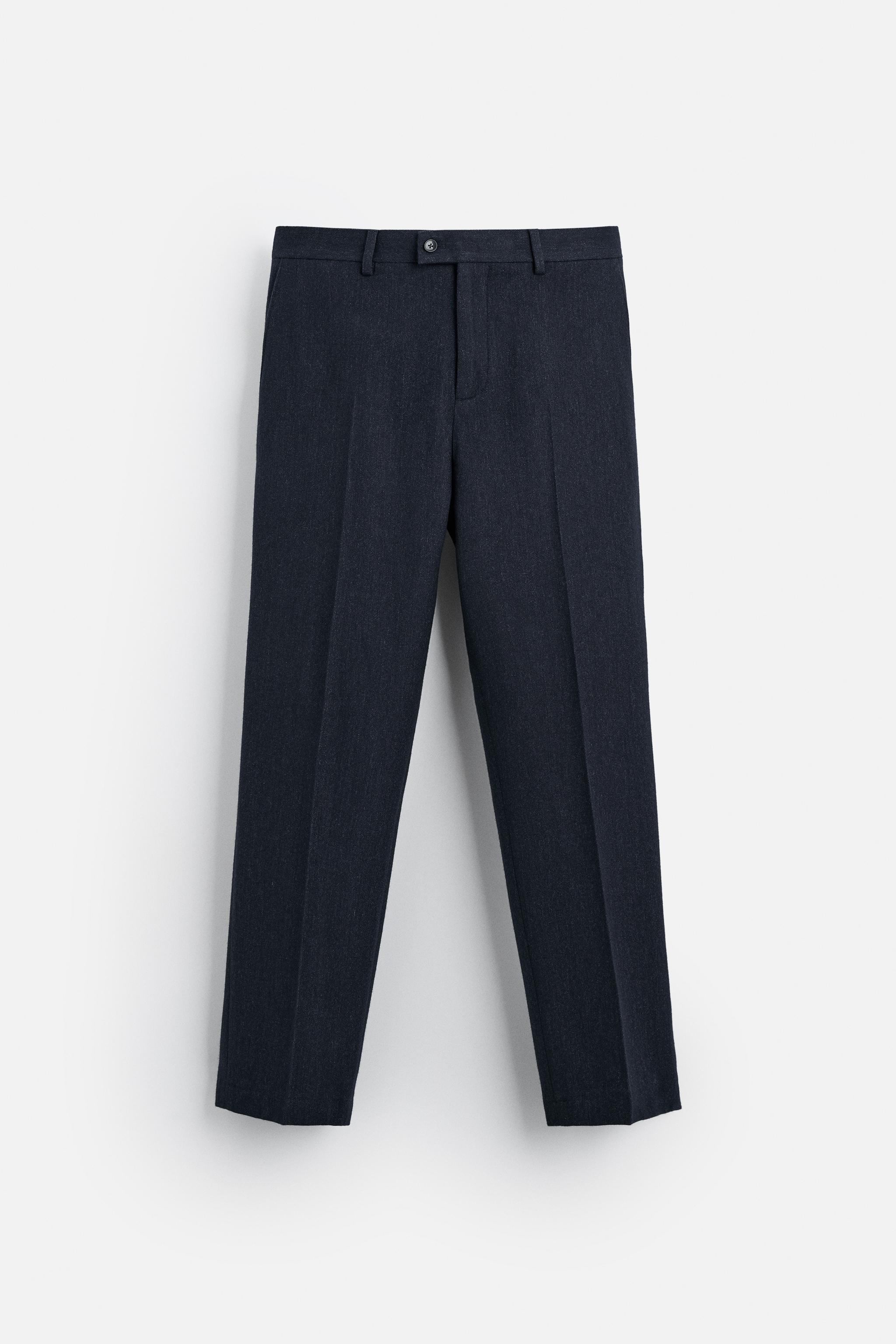 TEXTURED SUIT PANTS Product Image