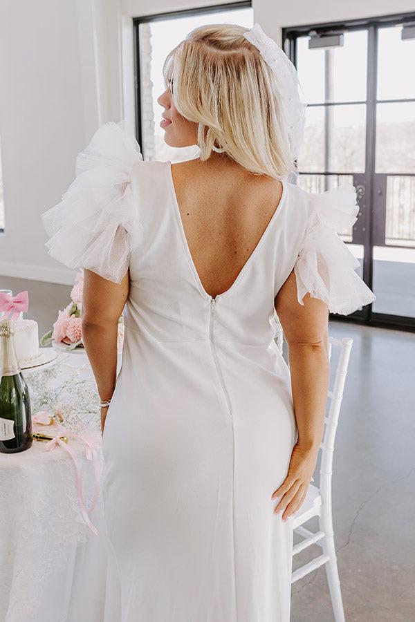 Yes To Forever Maxi Dress in White Curves Product Image